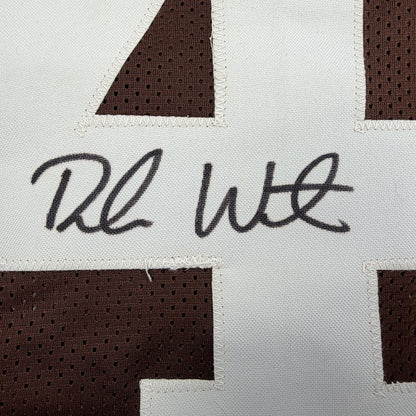 Framed Autographed/Signed Deshaun Watson 35x39 Cleveland Brown Football Jersey Beckett BAS COA