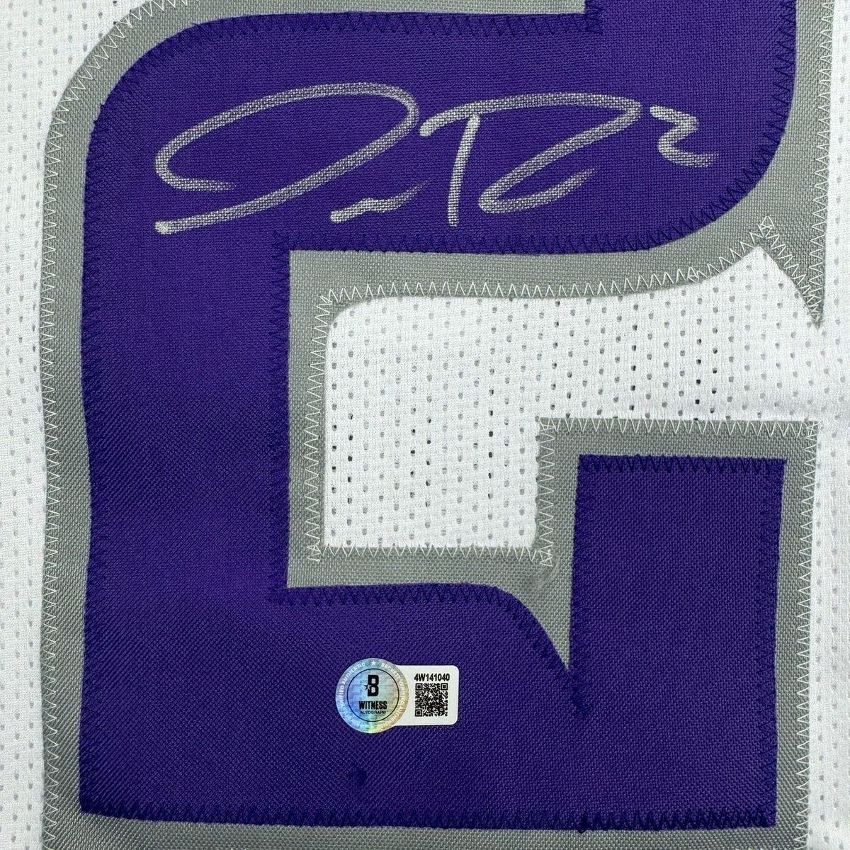 Framed Autographed/Signed Isaiah Rodgers 35x39 Minnesota White Out Alternate Football Jersey Beckett BAS COA