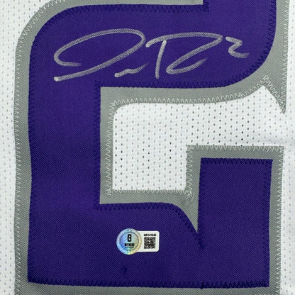 Framed Autographed/Signed Isaiah Rodgers 35x39 Minnesota White Out Alternate Football Jersey Beckett BAS COA