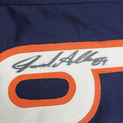 Framed Autographed/Signed Jared Allen 35x39 Chicago Blue Football Jersey PSA/DNA COA