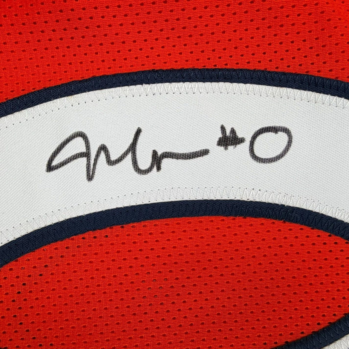 Framed Autographed/Signed Jonathon Cooper 35x39 Denver Orange Football Jersey JSA COA