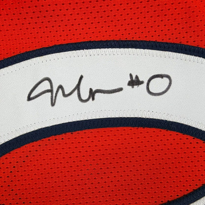 Framed Autographed/Signed Jonathon Cooper 35x39 Denver Orange Football Jersey JSA COA