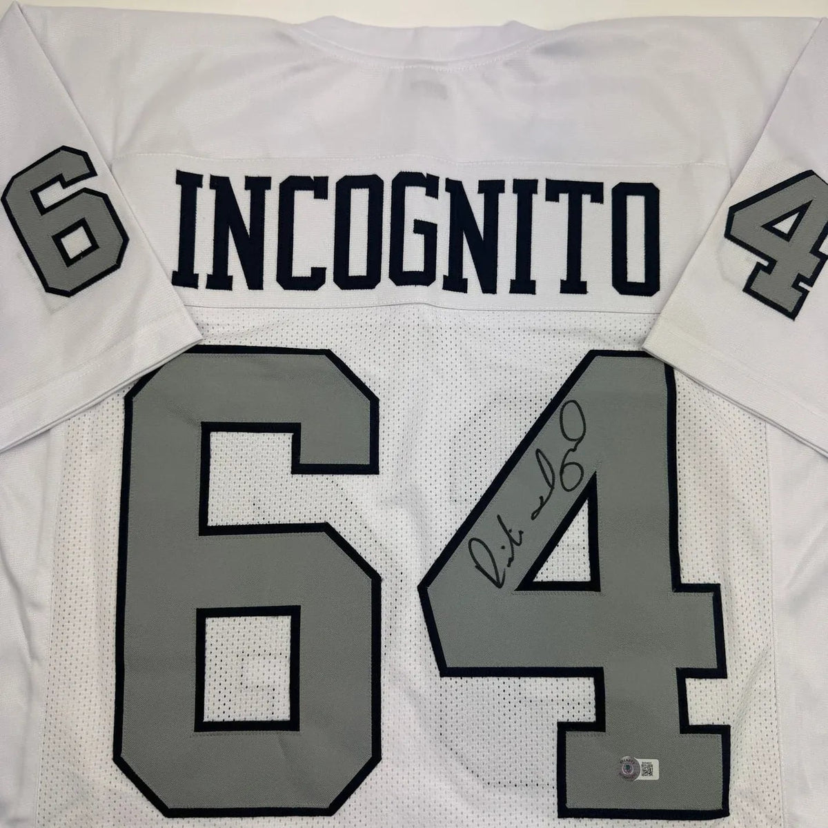 Framed Autographed/Signed Richie Incognito 35x39 Las Vegas Oakland Color Rush Football Jersey Beckett BAS COA