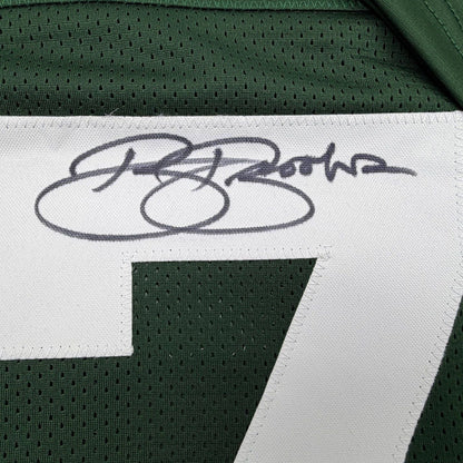 Framed Autographed/Signed Robert Brooks 35x39 Green Bay Green Football Jersey JSA COA