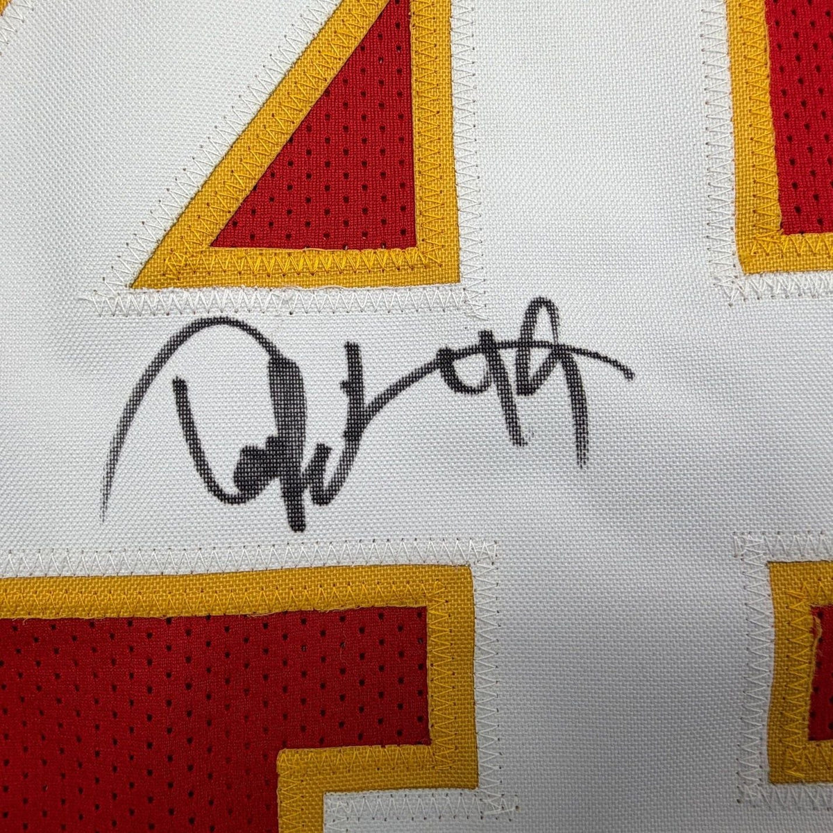 Framed Autographed/Signed Tony Richardson 35x39 Kansas City Red Football Jersey Beckett BAS COA
