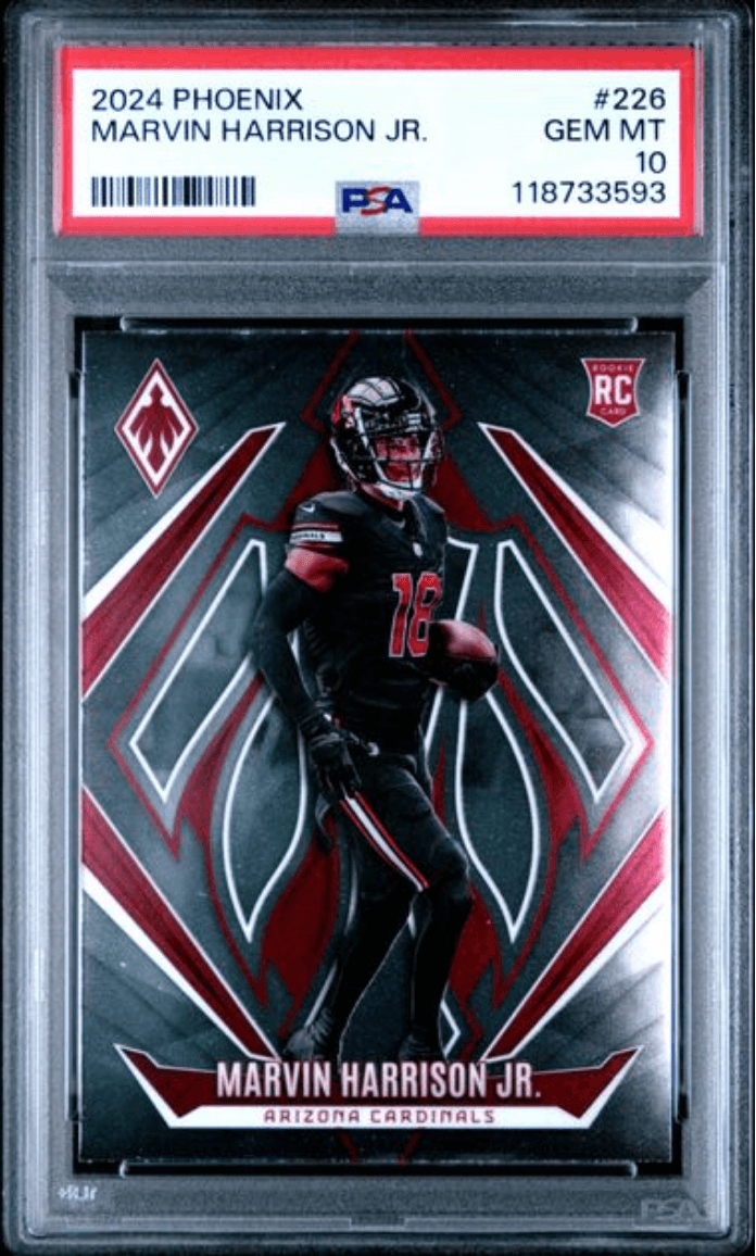 Graded 2024 Panini Phoenix Marvin Harrison Jr #226 Rookie RC Football Card PSA 10 Gem Mint