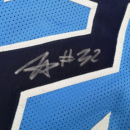 Autographed/Signed Tyjae Spears Tennessee Light Blue Football Jersey JSA COA
