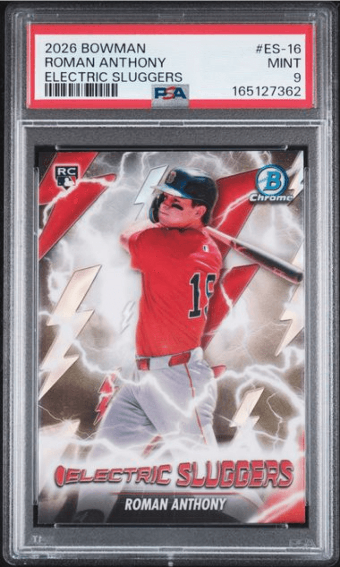 Graded 2026 Topps Bowman Roman Anthony #ES16 Electric Sluggers Rookie RC Baseball Card PSA 9 Mint