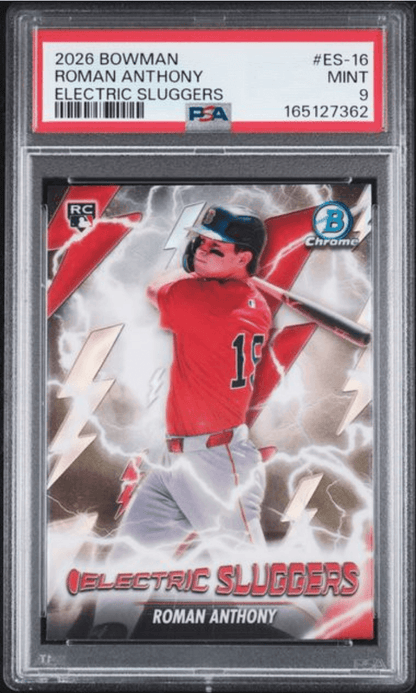 Graded 2026 Topps Bowman Roman Anthony #ES16 Electric Sluggers Rookie RC Baseball Card PSA 9 Mint