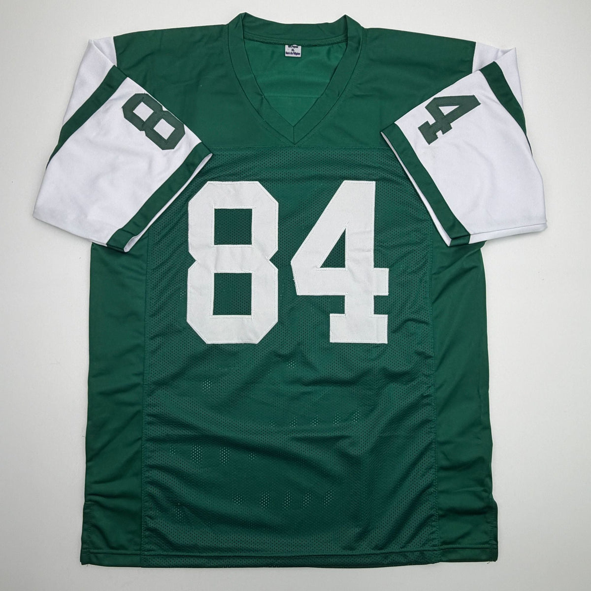 Autographed/Signed Fred Baxter New York Green Football Jersey JSA COA