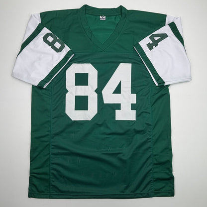 Autographed/Signed Fred Baxter New York Green Football Jersey JSA COA