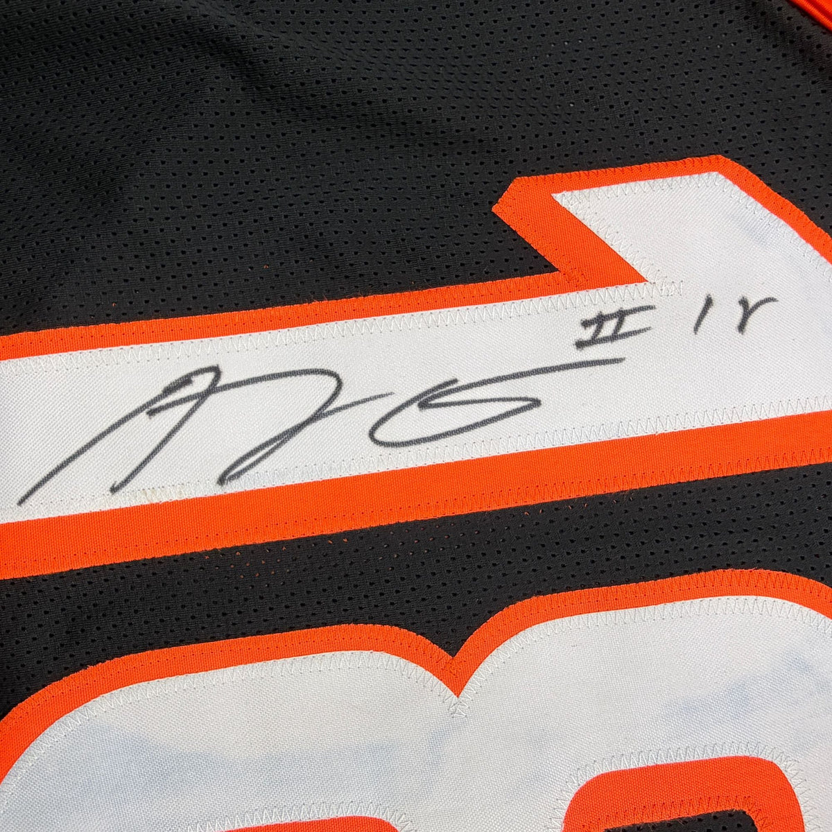 Autographed/Signed AJ Green Cincinnati Black Football Jersey Beckett BAS COA