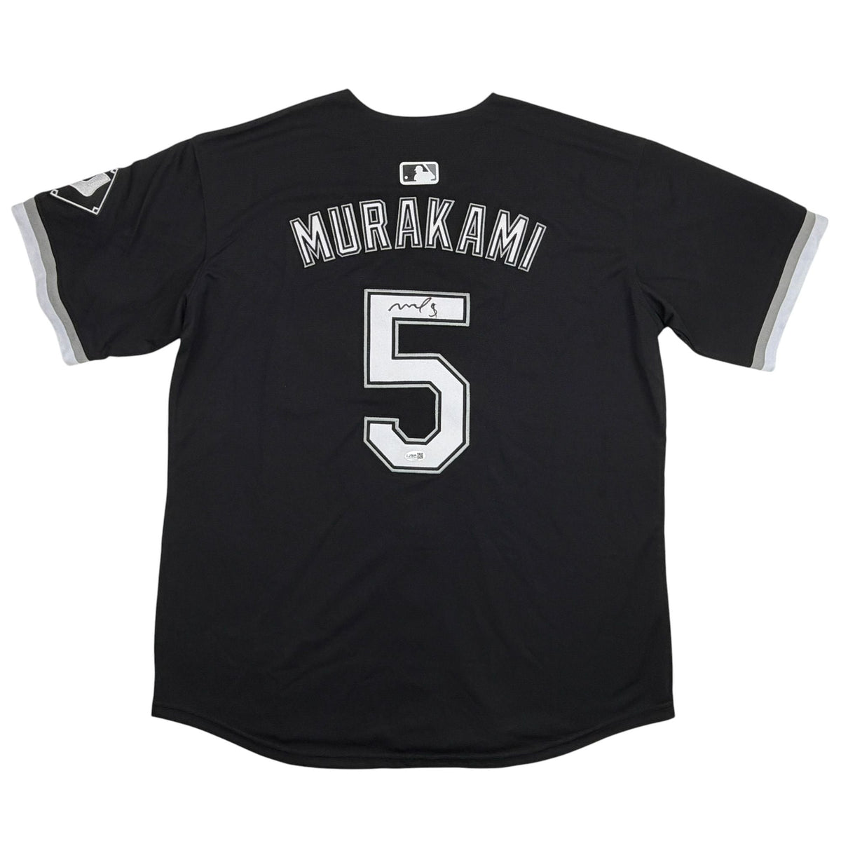 Autographed/Signed Munetaka Murakami Chicago Black Baseball Jersey JSA COA