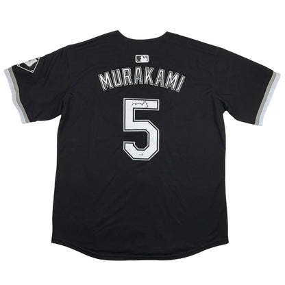 Autographed/Signed Munetaka Murakami Chicago Black Baseball Jersey JSA COA