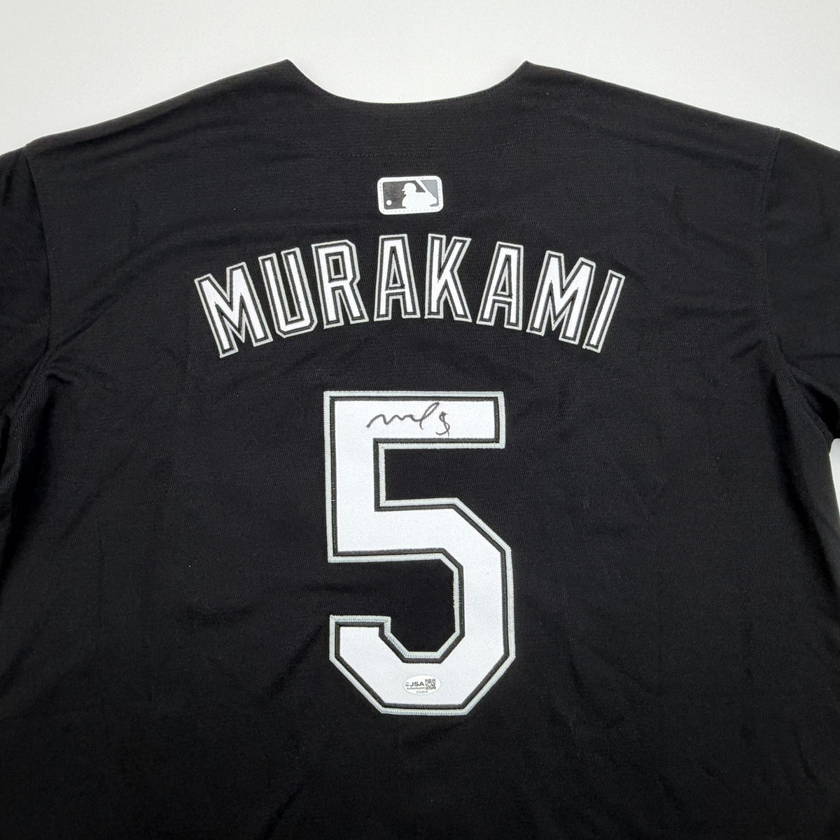 Autographed/Signed Munetaka Murakami Chicago Black Baseball Jersey JSA COA