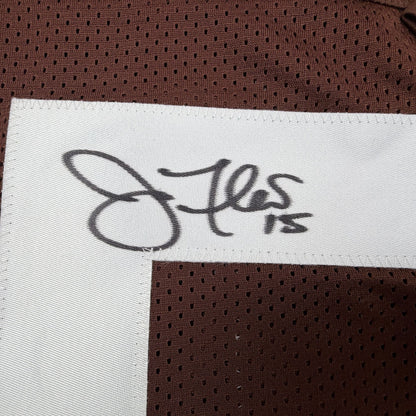 Autographed/Signed Joe Flacco Cleveland Brown Football Jersey JSA COA