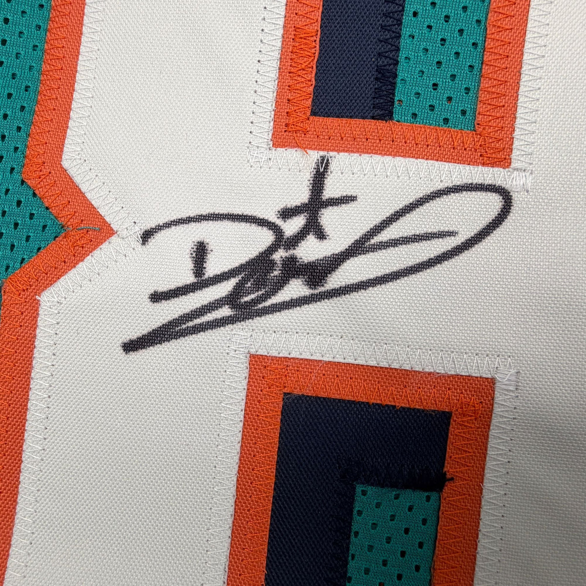 Autographed/Signed Daunte Culpepper Miami Teal Football Jersey JSA COA