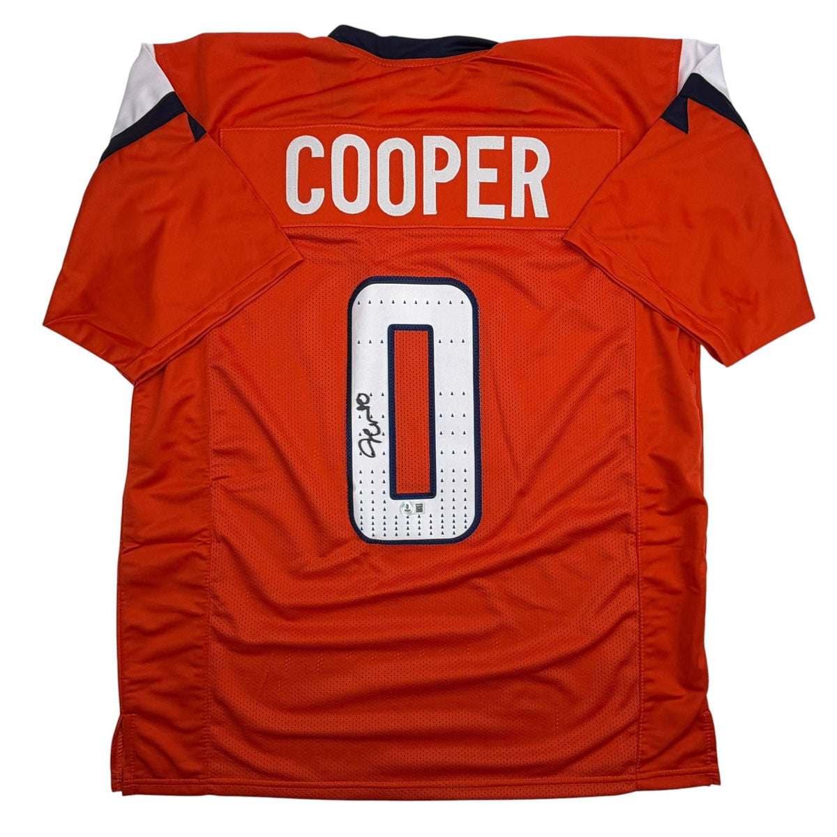 Autographed/Signed Jonathon Cooper Denver Current Orange Football Jersey JSA COA