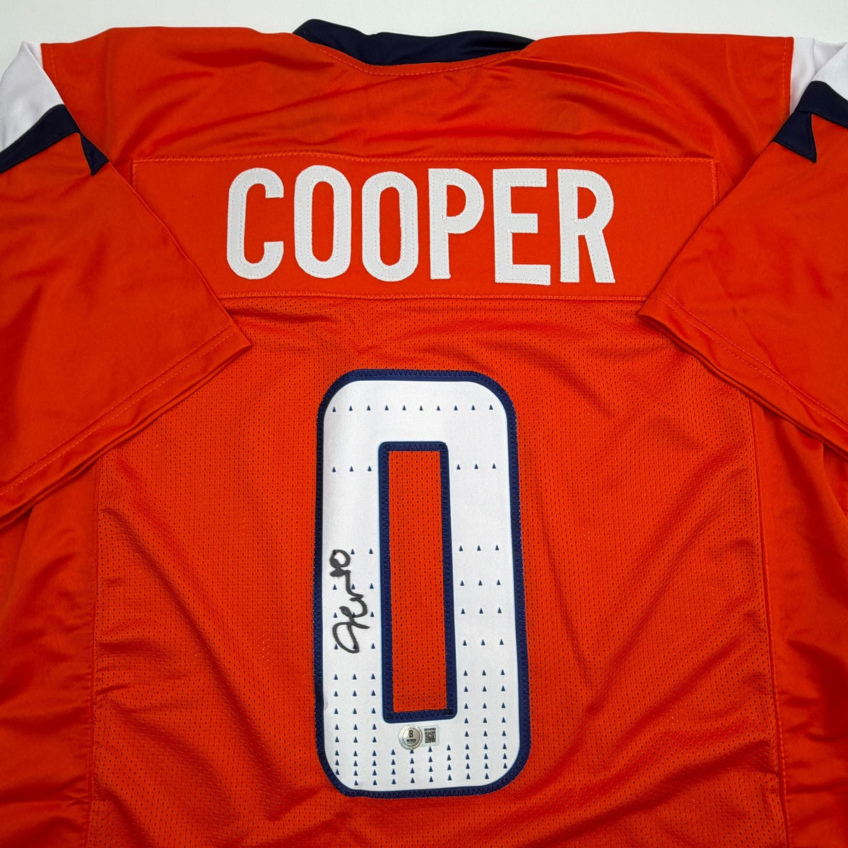 Autographed/Signed Jonathon Cooper Denver Current Orange Football Jersey JSA COA