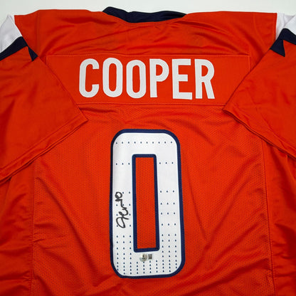 Autographed/Signed Jonathon Cooper Denver Current Orange Football Jersey JSA COA