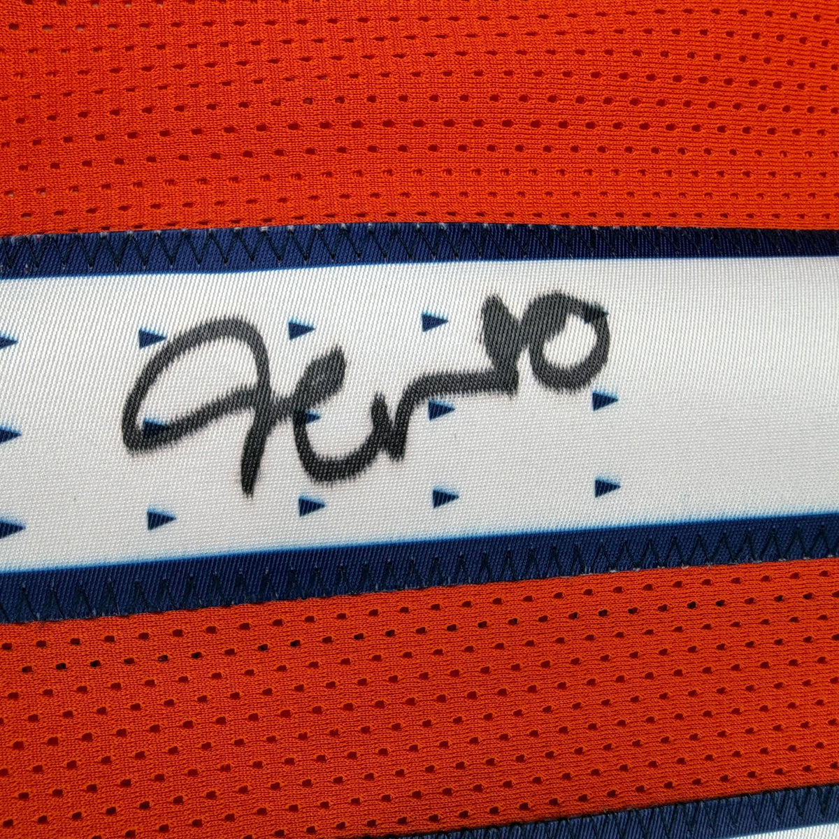 Autographed/Signed Jonathon Cooper Denver Current Orange Football Jersey JSA COA