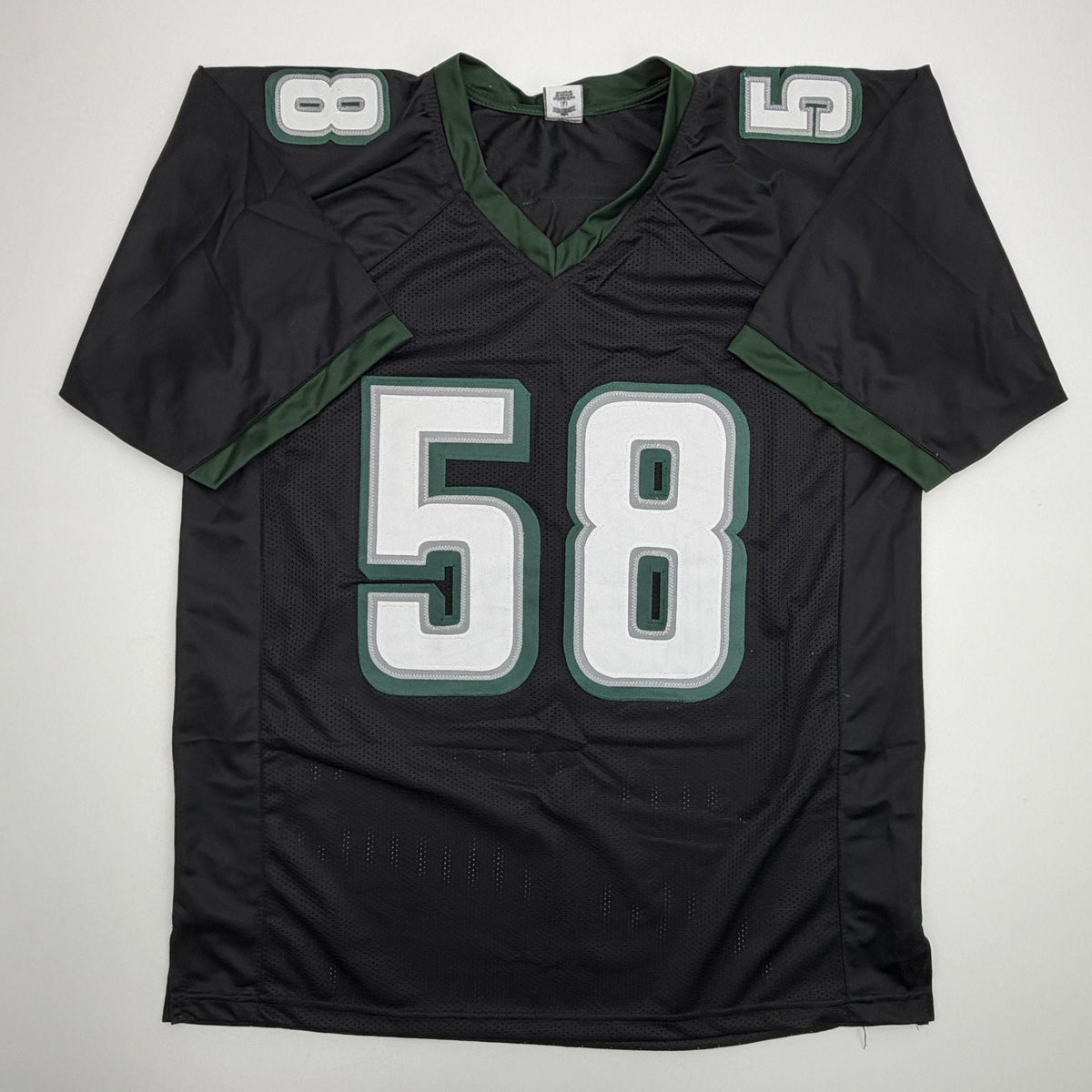 Autographed/Signed Jalyx Hunt Philadelphia Black Football Jersey PSA/DNA COA