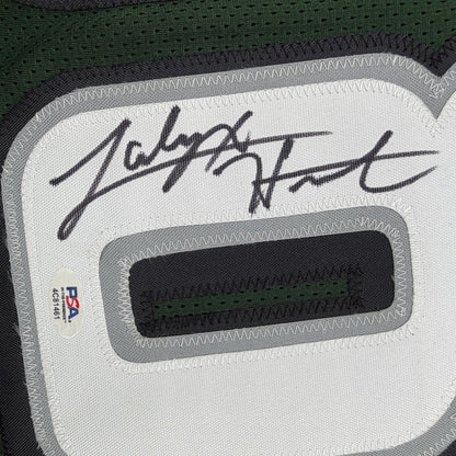 Autographed/Signed Jalyx Hunt Philadelphia Dark Green Football Jersey PSA/DNA COA