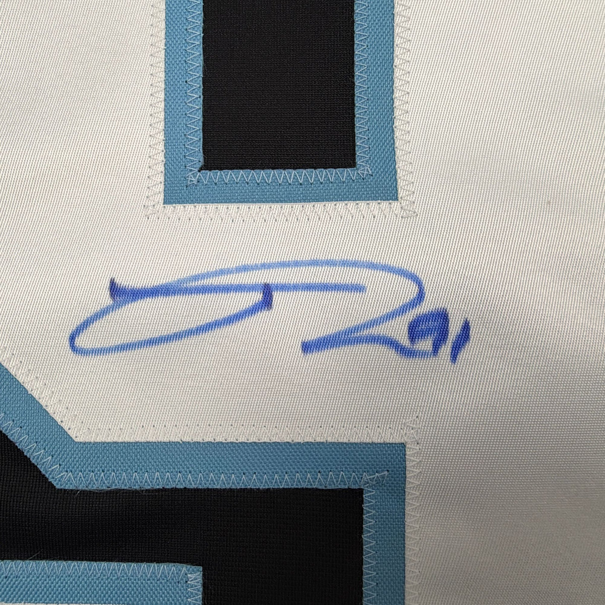 Autographed/Signed Josh Doan Utah Black Hockey Jersey Beckett BAS COA