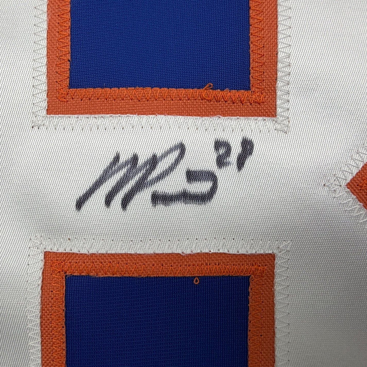 Framed Autographed/Signed Alexander Romanov 35x39 New York Blue Hockey Jersey JSA COA
