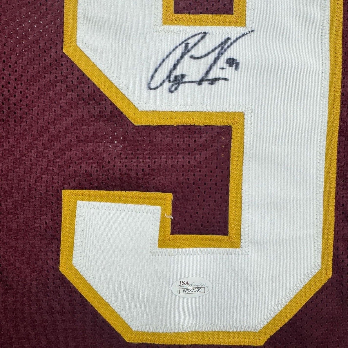 Framed Autographed/Signed Ryan Kerrigan 35x39 Washington Maroon Football Jersey JSA COA
