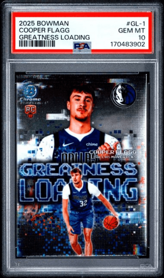 Graded 2025 Topps Bowman Cooper Flagg #GL1 Greatness Loading Rookie RC Basketball Card PSA 10 Gem Mint