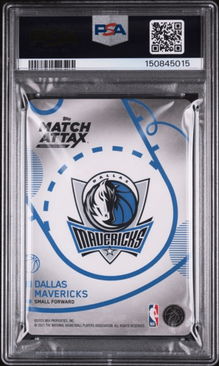 Graded 2025 Topps Match Attax Cooper Flagg #121 Rookie RC Basketball Card PSA 10 Gem Mint