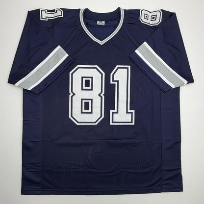 Autographed/Signed Raghib Rocket Ismail Dallas Navy Blue Football Jersey JSA COA