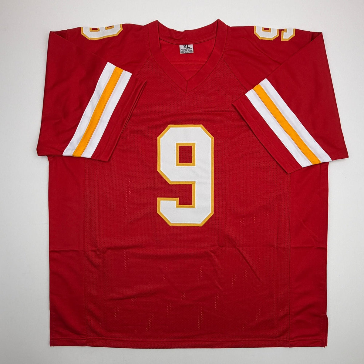 Autographed/Signed Kenneth Walker III Kansas City Red Football Jersey Beckett BAS COA
