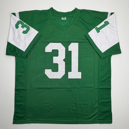 Autographed/Signed Antonio Cromartie New York Green Football Jersey JSA COA