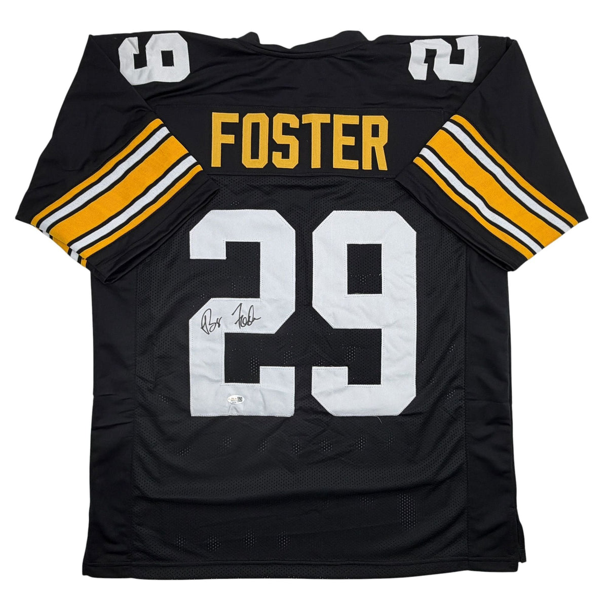 Autographed/Signed Barry Foster Pittsburgh Black Football Jersey JSA COA