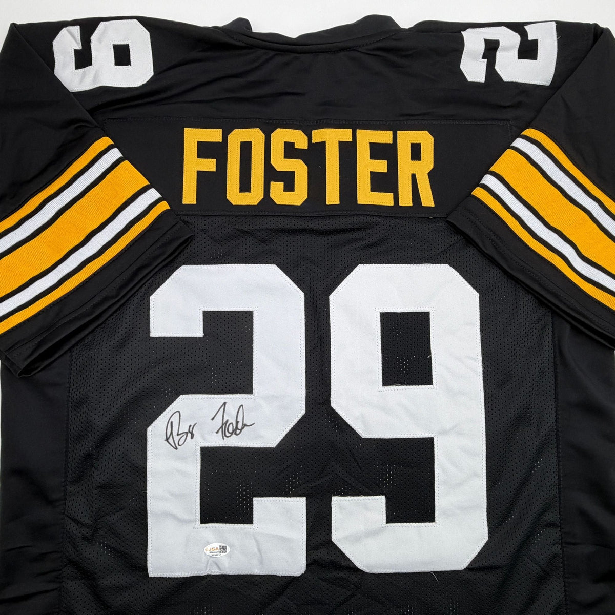 Autographed/Signed Barry Foster Pittsburgh Black Football Jersey JSA COA