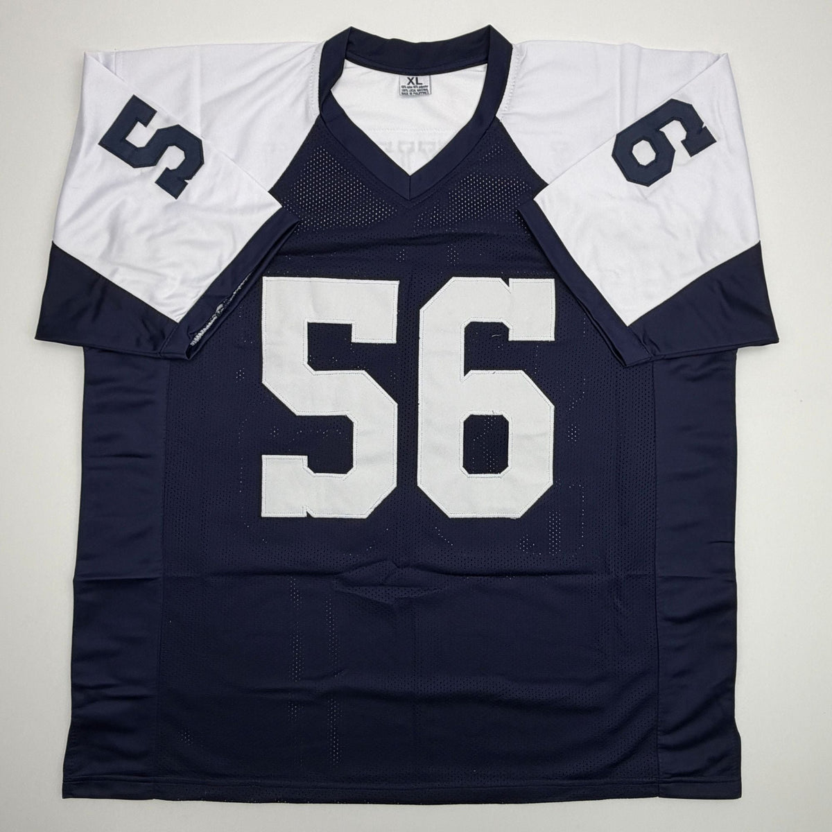 Autographed/Signed Eugene Lockhart Dallas Thanksgiving Day Football Jersey JSA COA