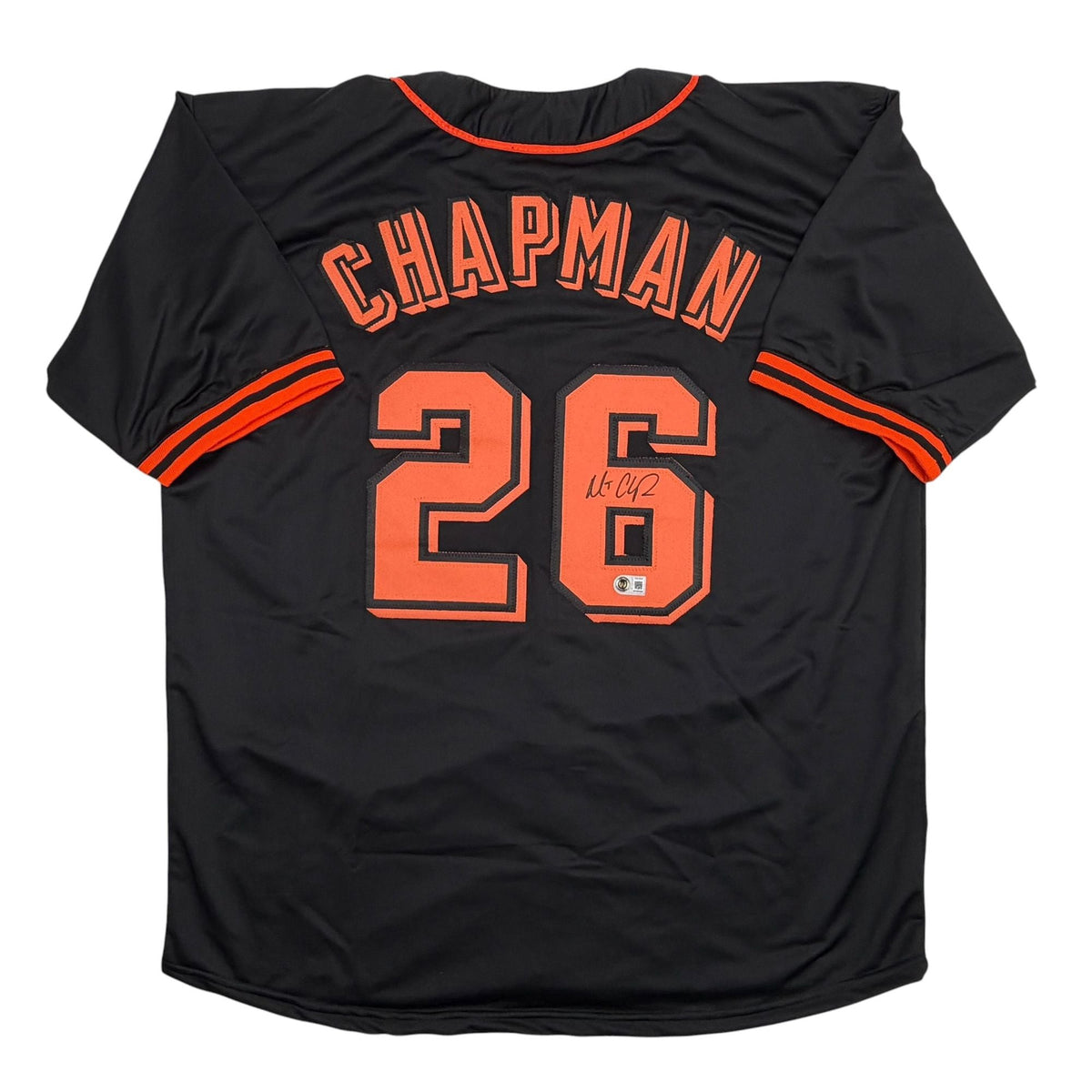 Autographed/Signed Matt Chapman San Francisco Black Baseball Jersey Beckett BAS COA