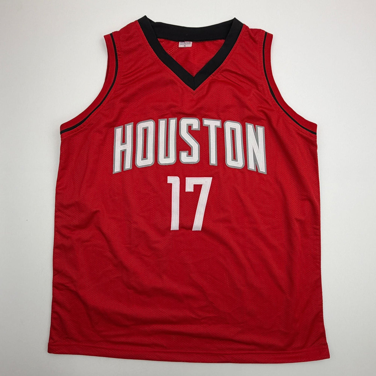 Autographed/Signed Tari Eason Houston Red Basketball Jersey Beckett BAS COA