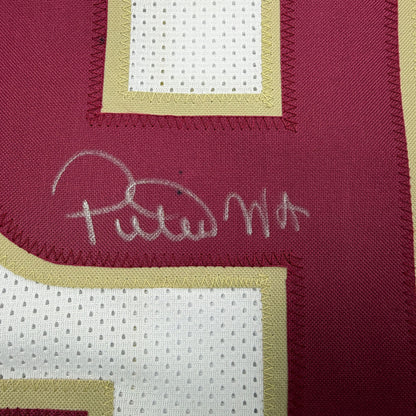 Autographed/Signed Peter Warrick Florida State FSU White College Football Jersey JSA COA