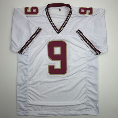 Autographed/Signed Peter Warrick Florida State FSU White College Football Jersey JSA COA