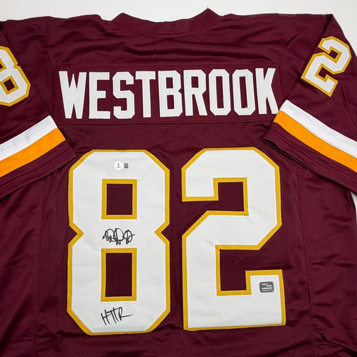 Autographed/Signed Michael Westbrook Washington Maroon Football Jersey JSA COA