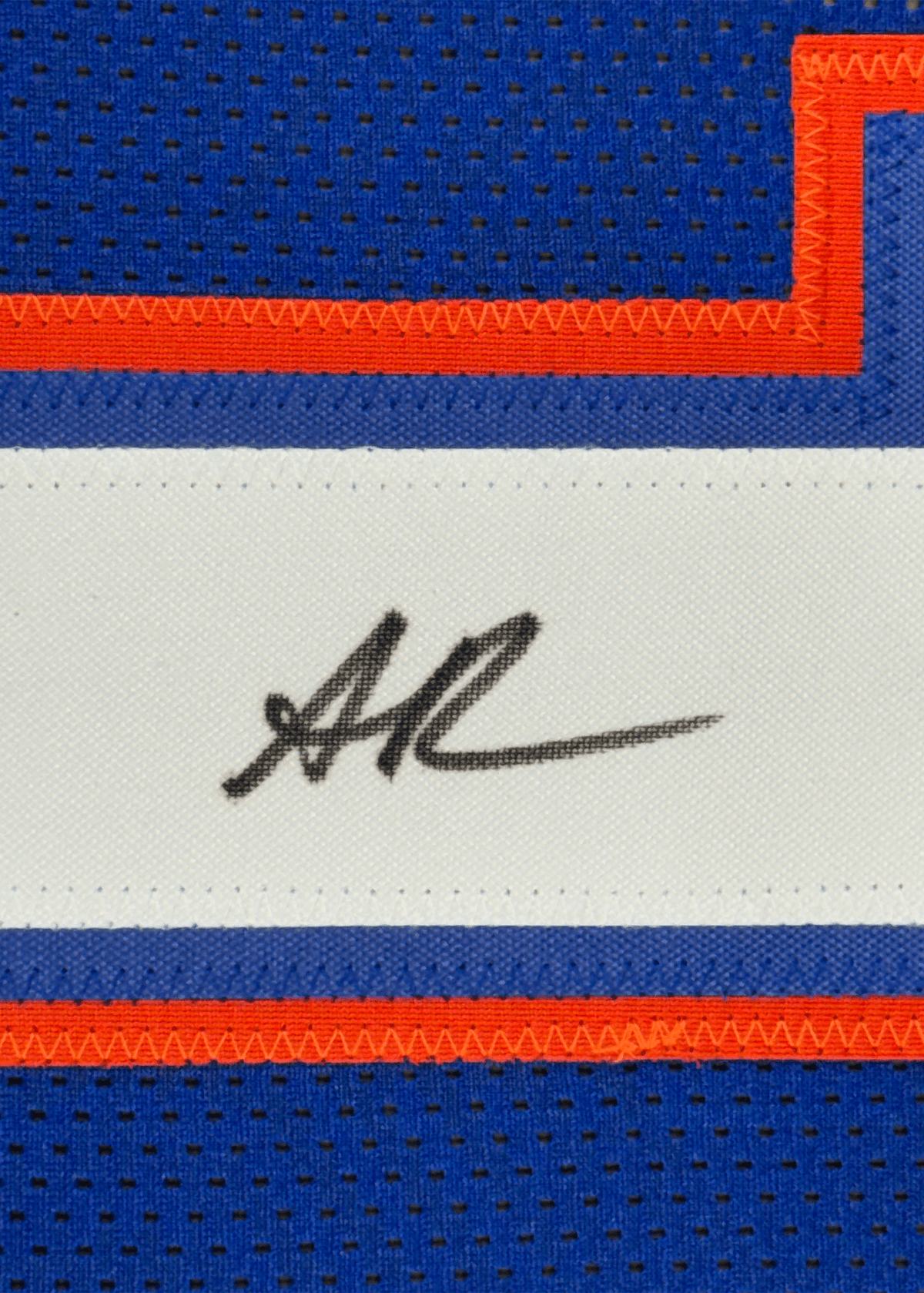 Framed Autographed/Signed Anthony Richardson 35x39 Florida Blue College Football Jersey JSA COA
