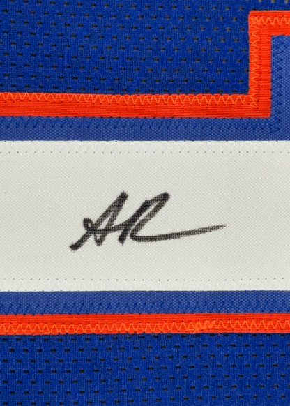 Framed Autographed/Signed Anthony Richardson 35x39 Florida Blue College Football Jersey JSA COA