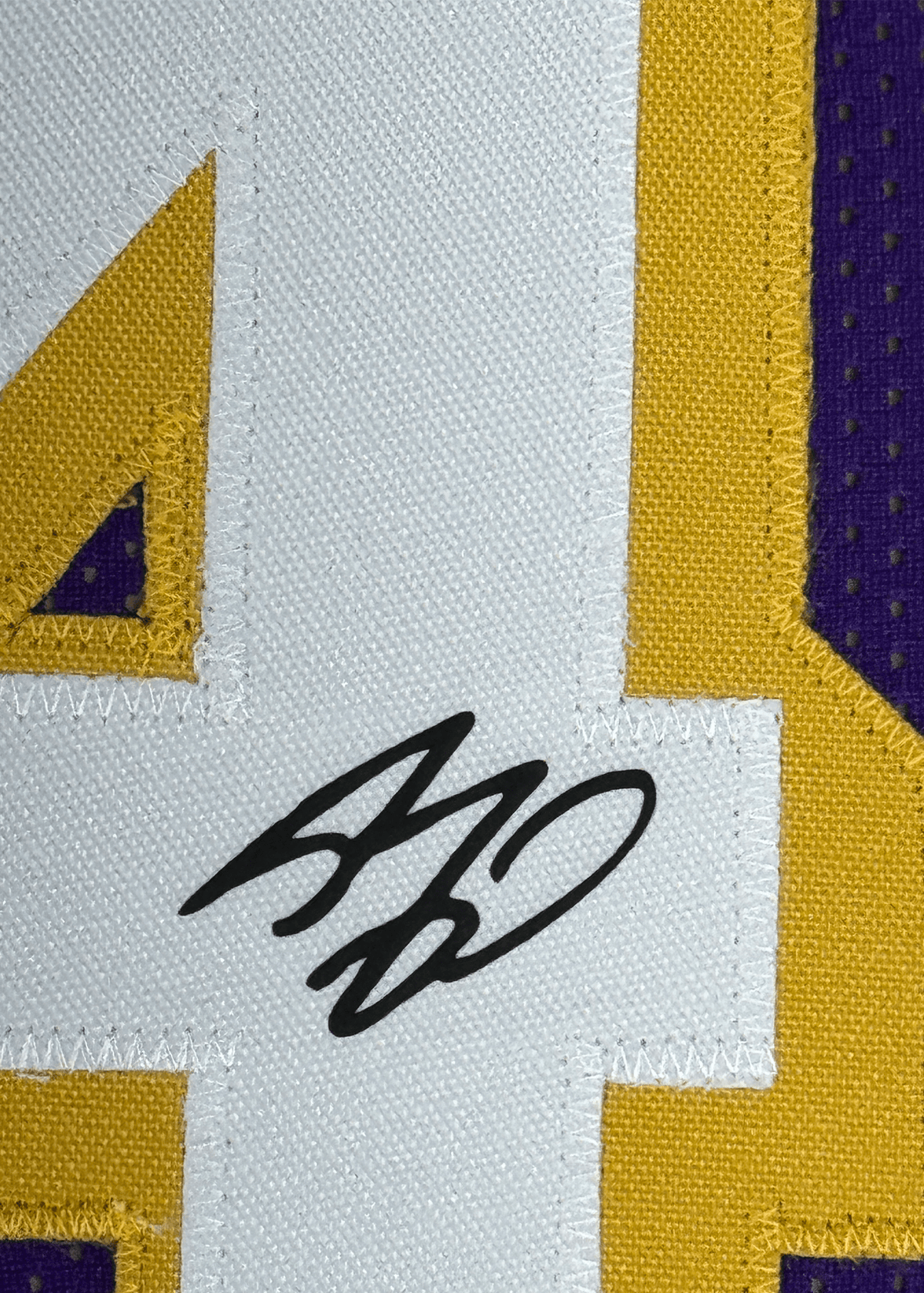 Framed Facsimile Autographed Shaquille Shaq O'Neal 35x39 Los Angeles LA Purple Reprint Laser Auto Basketball Jersey Size Men's XL