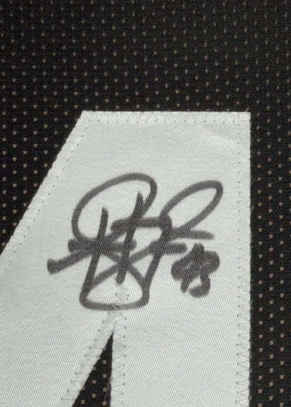 Framed Autographed/Signed Troy Polamalu 35x39 HOF 20 Pittsburgh Black Football Jersey Beckett BAS COA