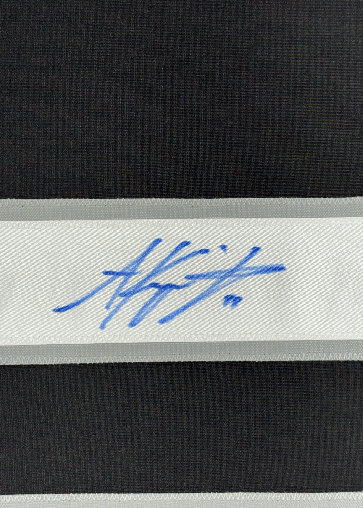 Framed Autographed/Signed Anze Kopitar 35x39 Los Angeles LA Black Hockey Jersey JSA COA