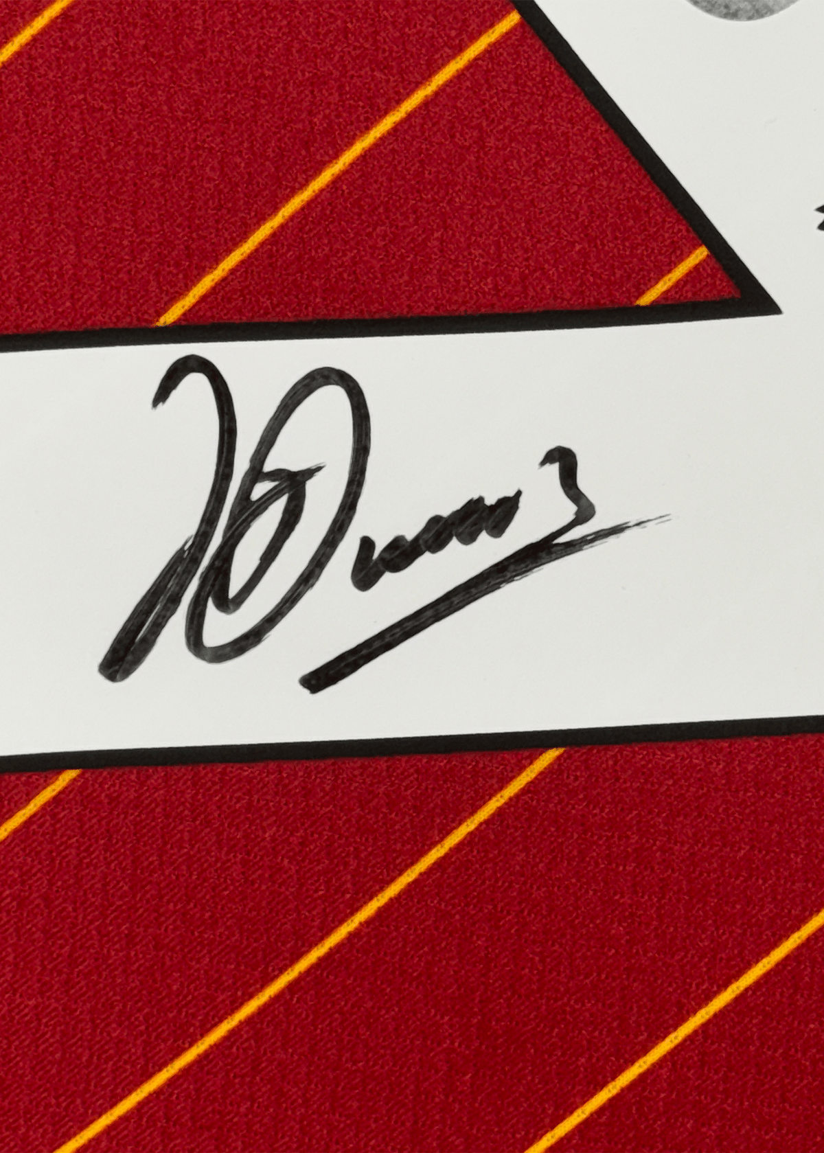 Framed Autographed/Signed Luis Diaz 35x39 Liverpool Red Soccer Jersey Beckett BAS COA