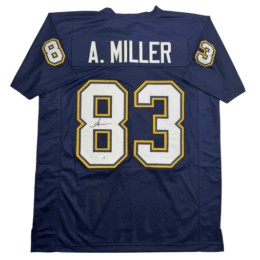 Autographed/Signed Anthony Miller San Diego Los Angeles LA Navy Blue Football Jersey JSA COA